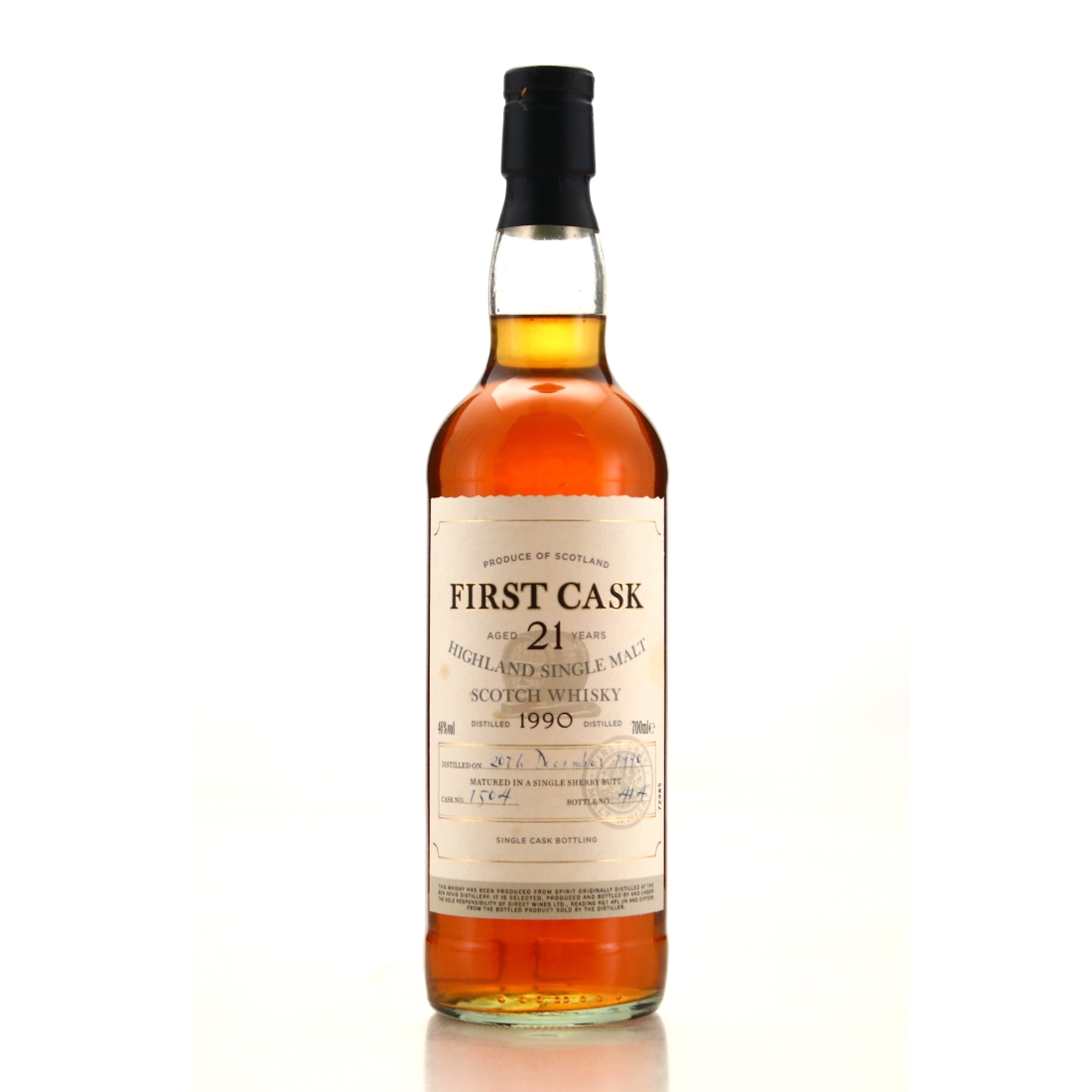 Ben Nevis 1990 First Cask 21 Year Old #1504