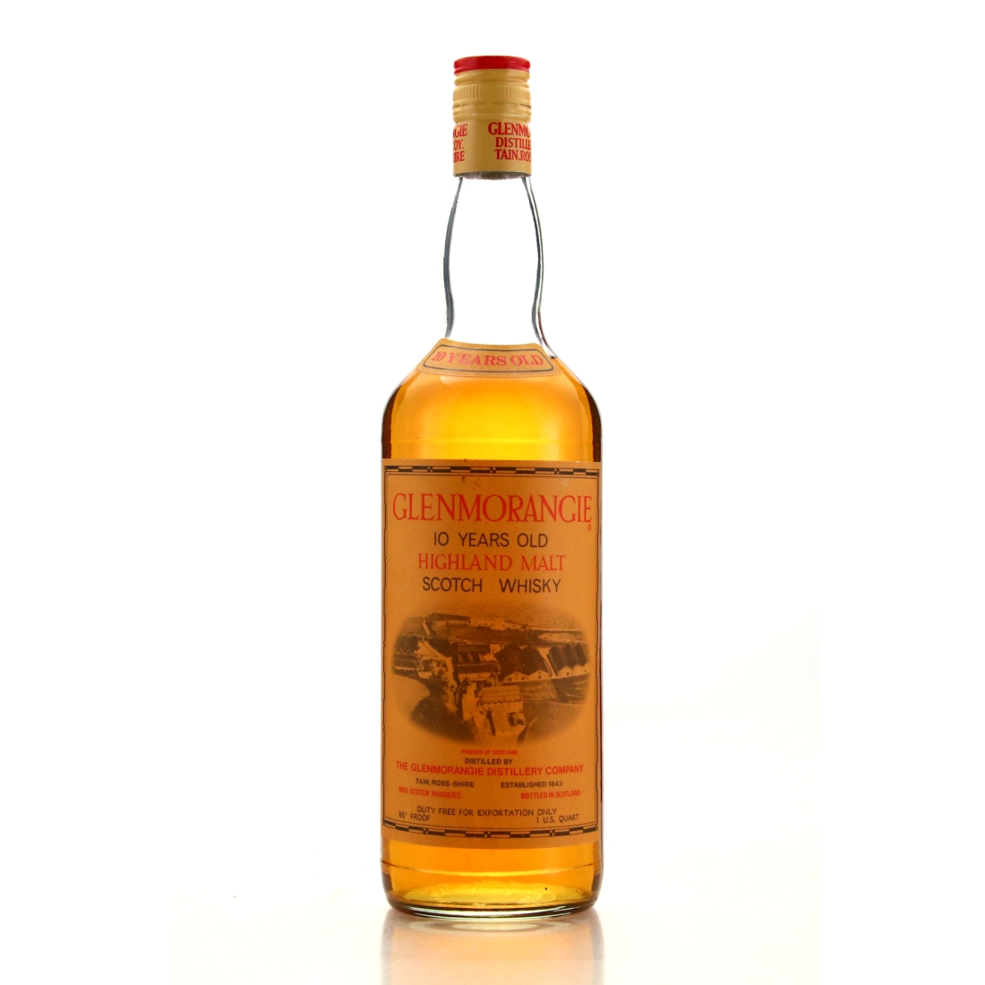 Glenmorangie 10 Year Old Quart 1980s / US Import