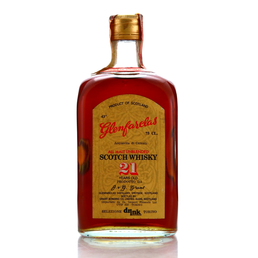 Glenfarclas 21 Year Old Grant Bonding Co 1970s / Selezione Drink