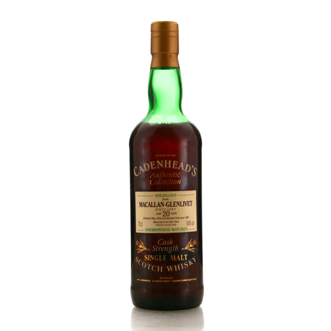 Macallan 1974 Cadenhead's 20 Year Old Sherry Wood 1995