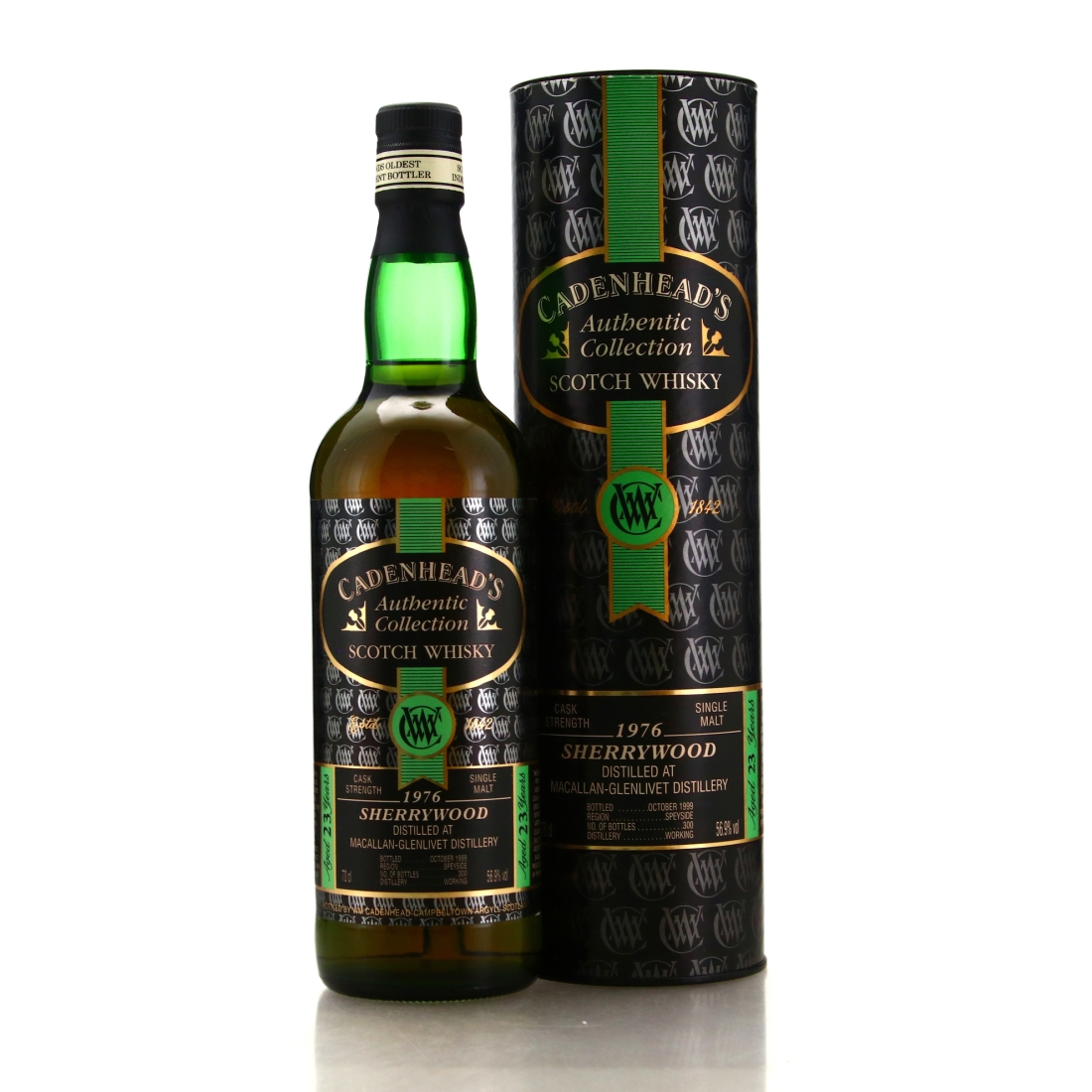 Macallan 1976 Cadenhead's 23 Year Old Sherry Wood 1999