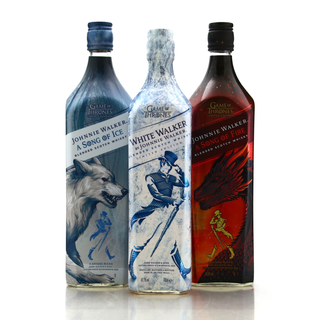 Johnnie Walker Game of Thrones Limited Editions x 3