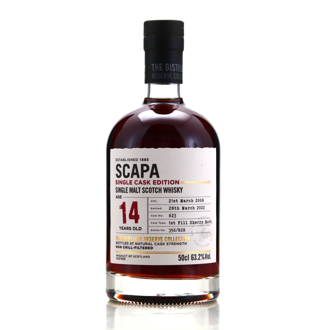 Scapa 2008 Reserve Collection 14 Year Old 50cl / Single Cask Edition