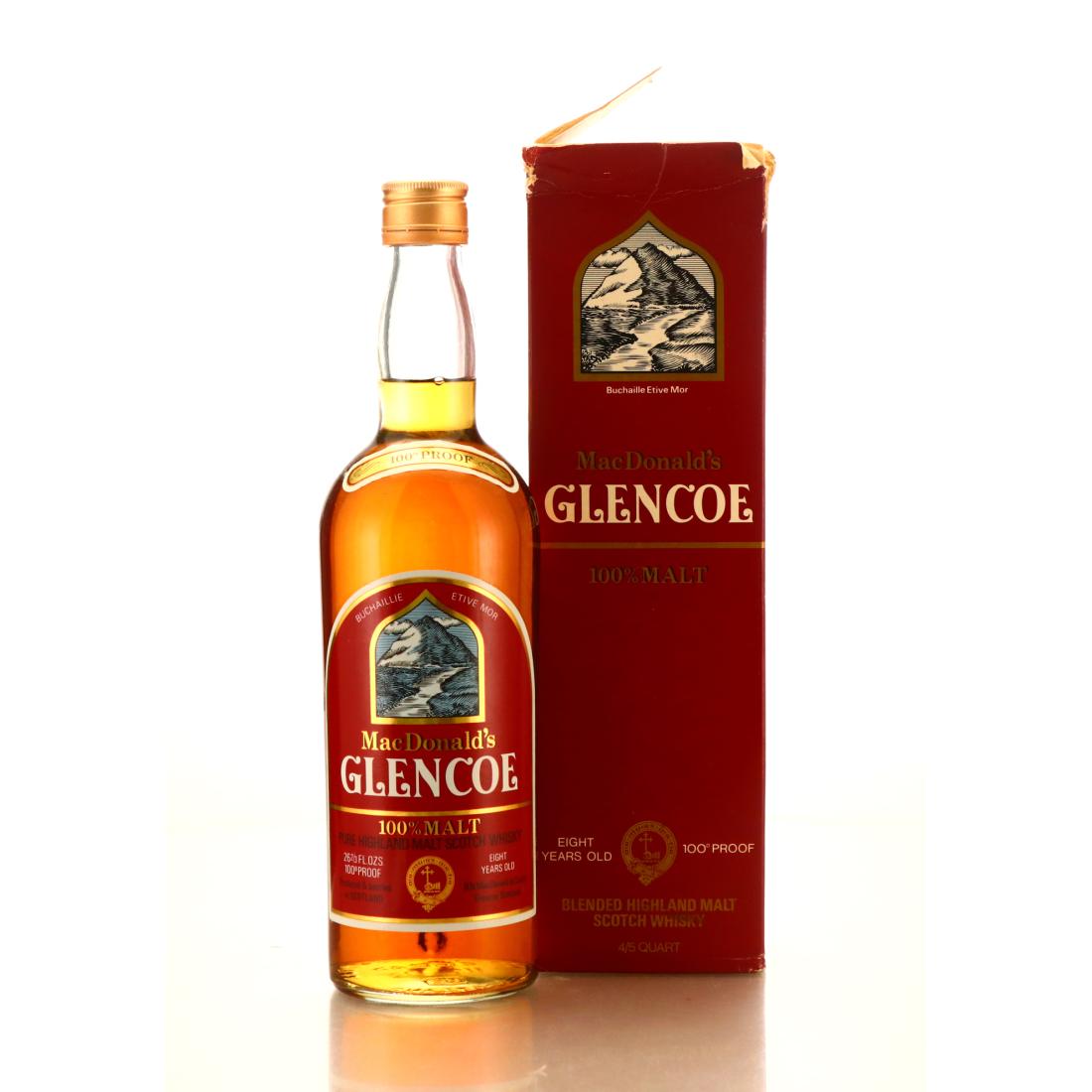 MacDonald's Glencoe 8 Year Old 100 Proof 1970s / Charity Lot