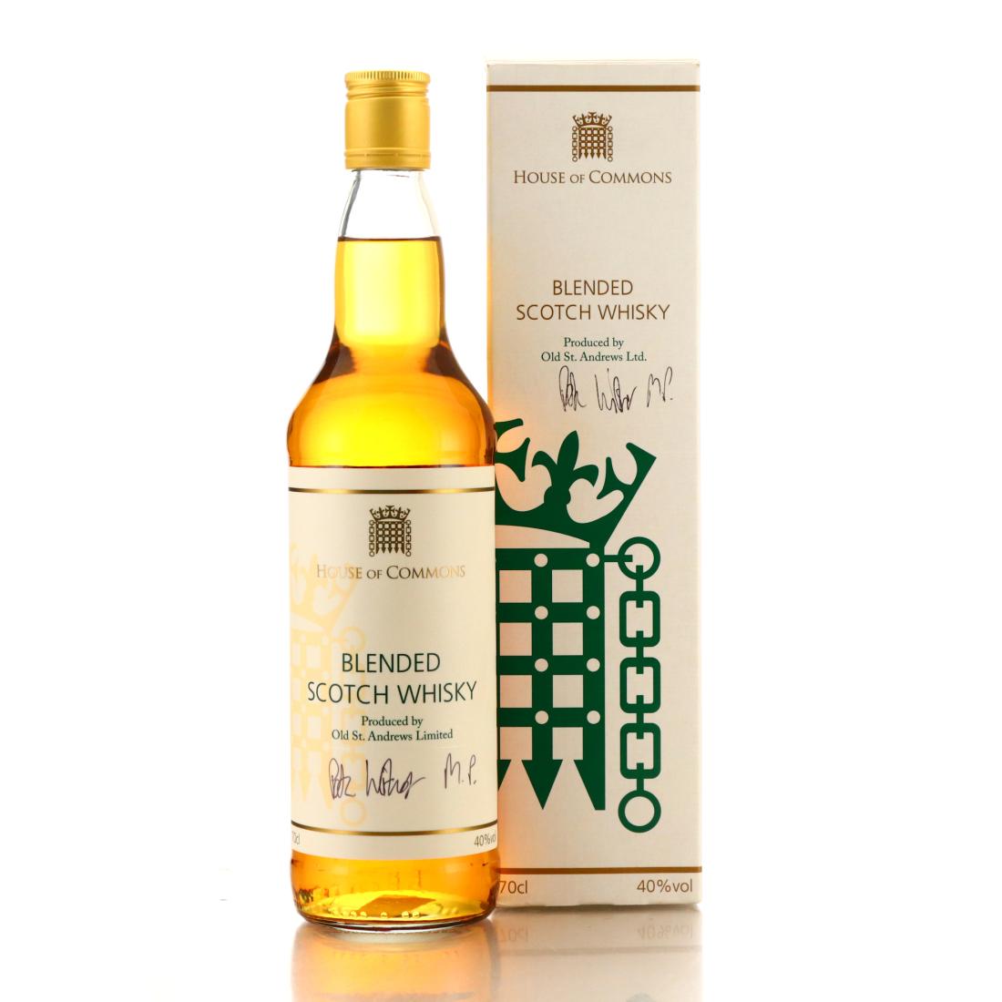 House of Commons Scotch Whisky / Charity Lot - Signed Whisky | Whisky ...