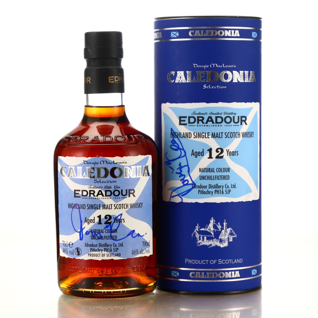 Edradour 12 Year Old Caledonia / Charity Lot - Signed