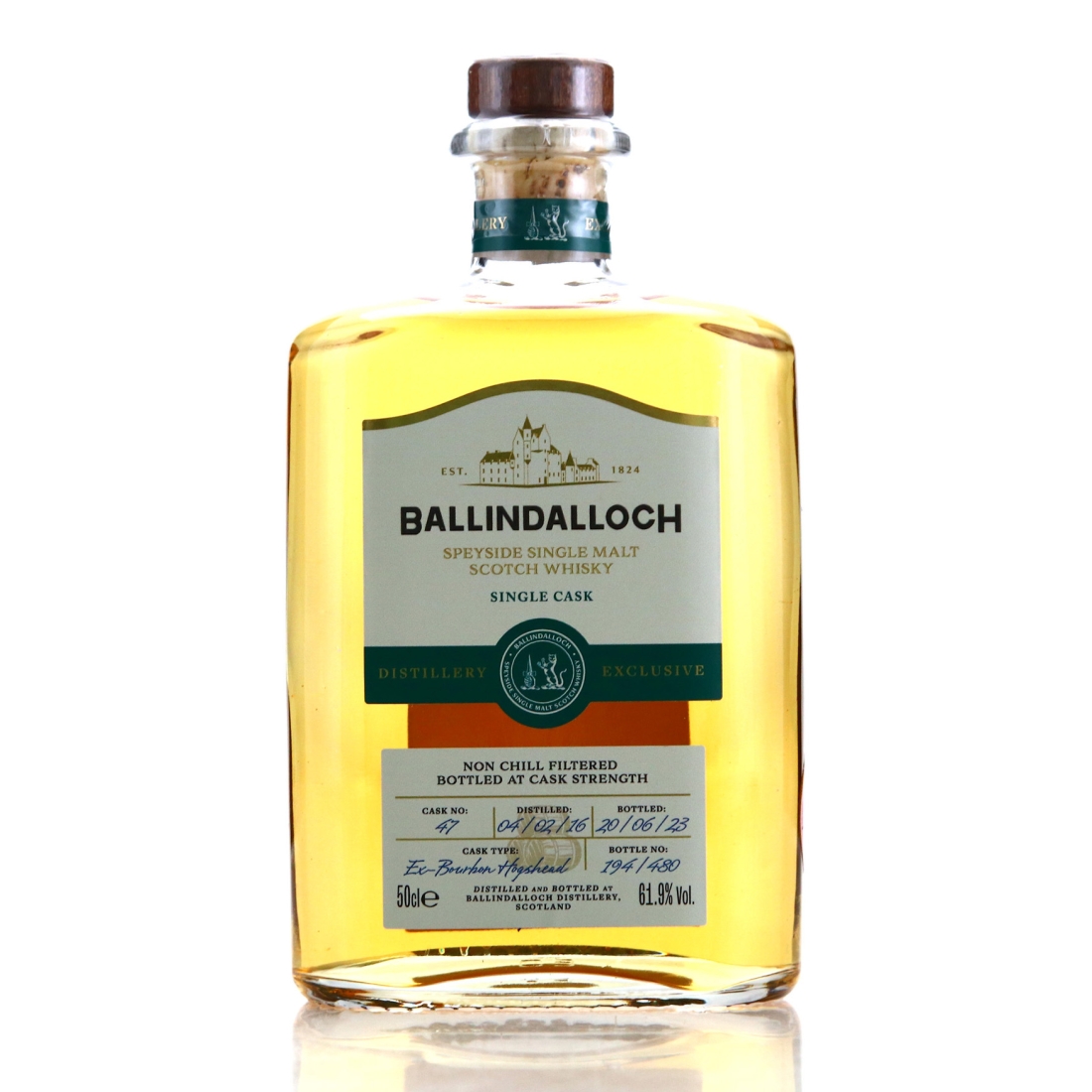 Ballindalloch 2016 Single Bourbon Cask #47 50cl / Inaugural Release
