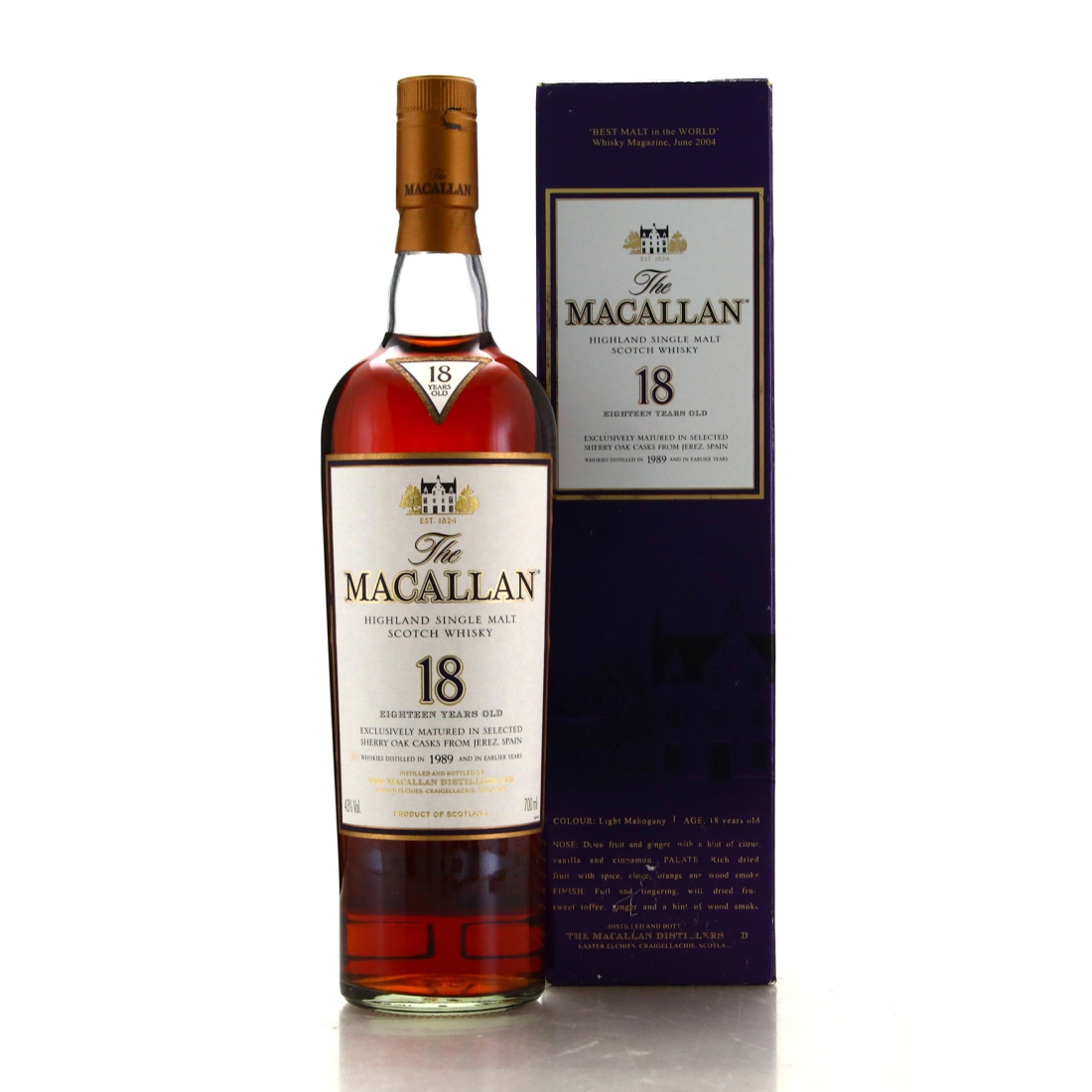 Macallan 1989 18 Year Old