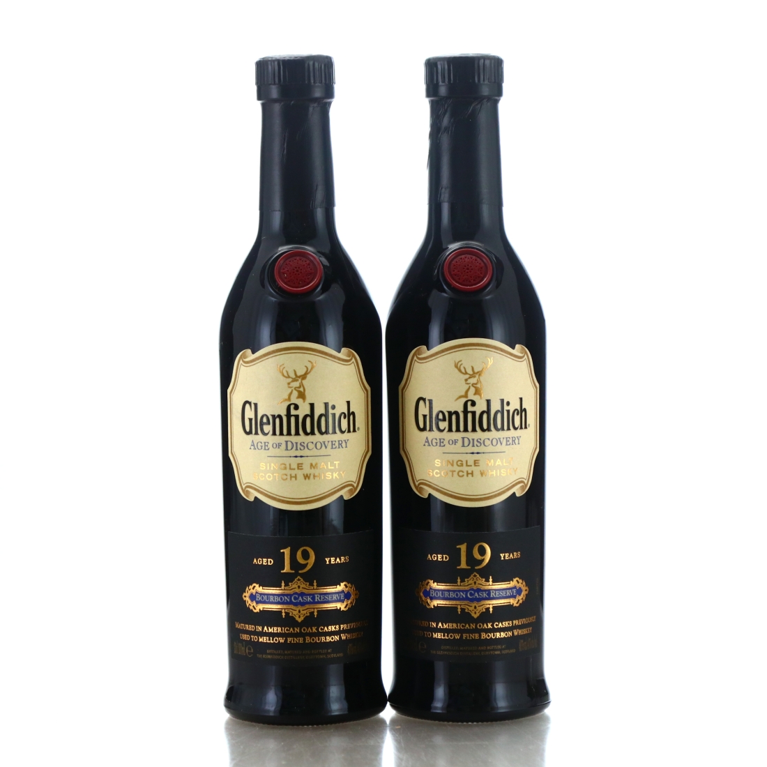 Glenfiddich 19 year old Bourbon Cask​​​​​​​ Age of Discovery Collection 2 x 20cl