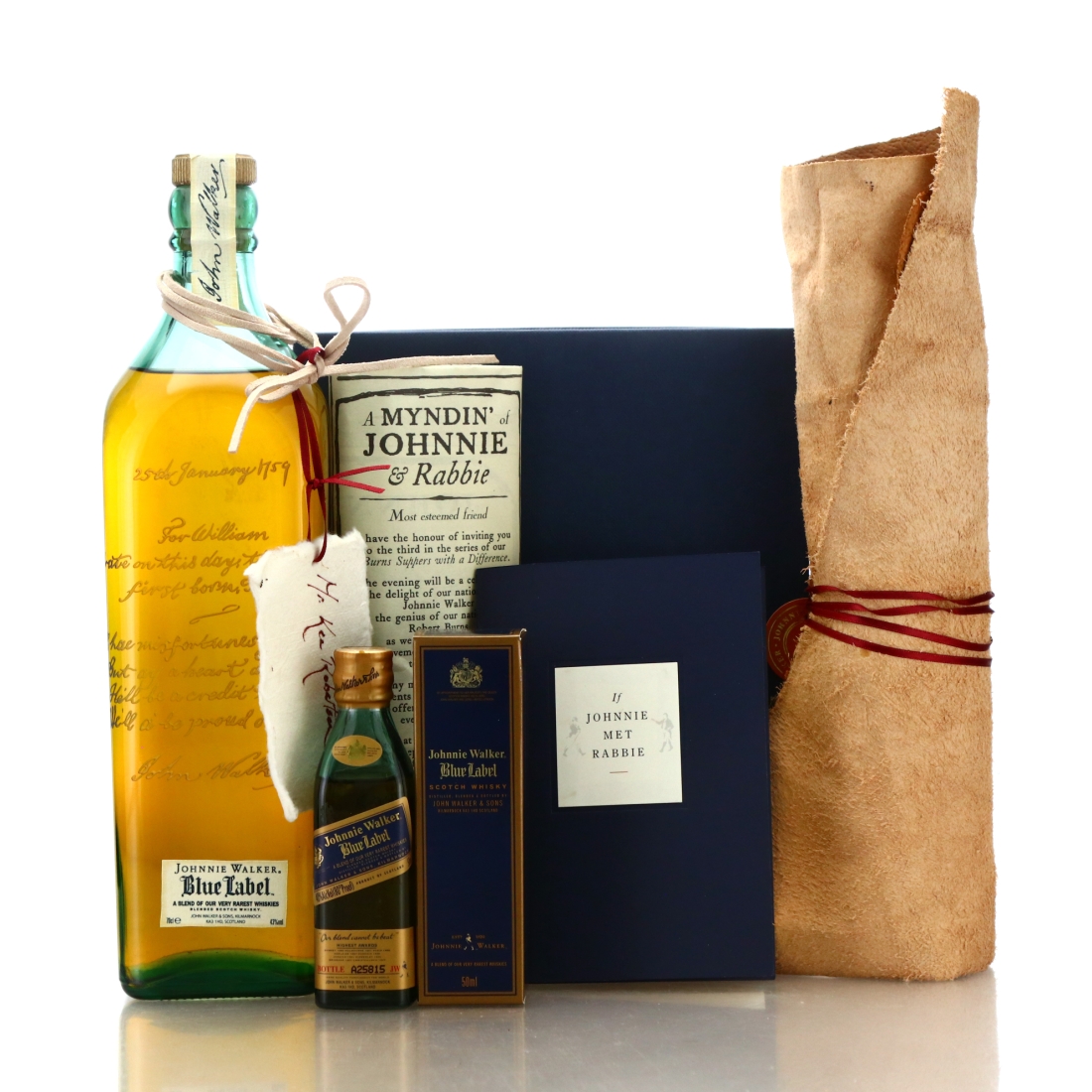 Johnnie Walker Blue Label a Myndin of Johnnie & Rabbie 2006 / includes Miniature