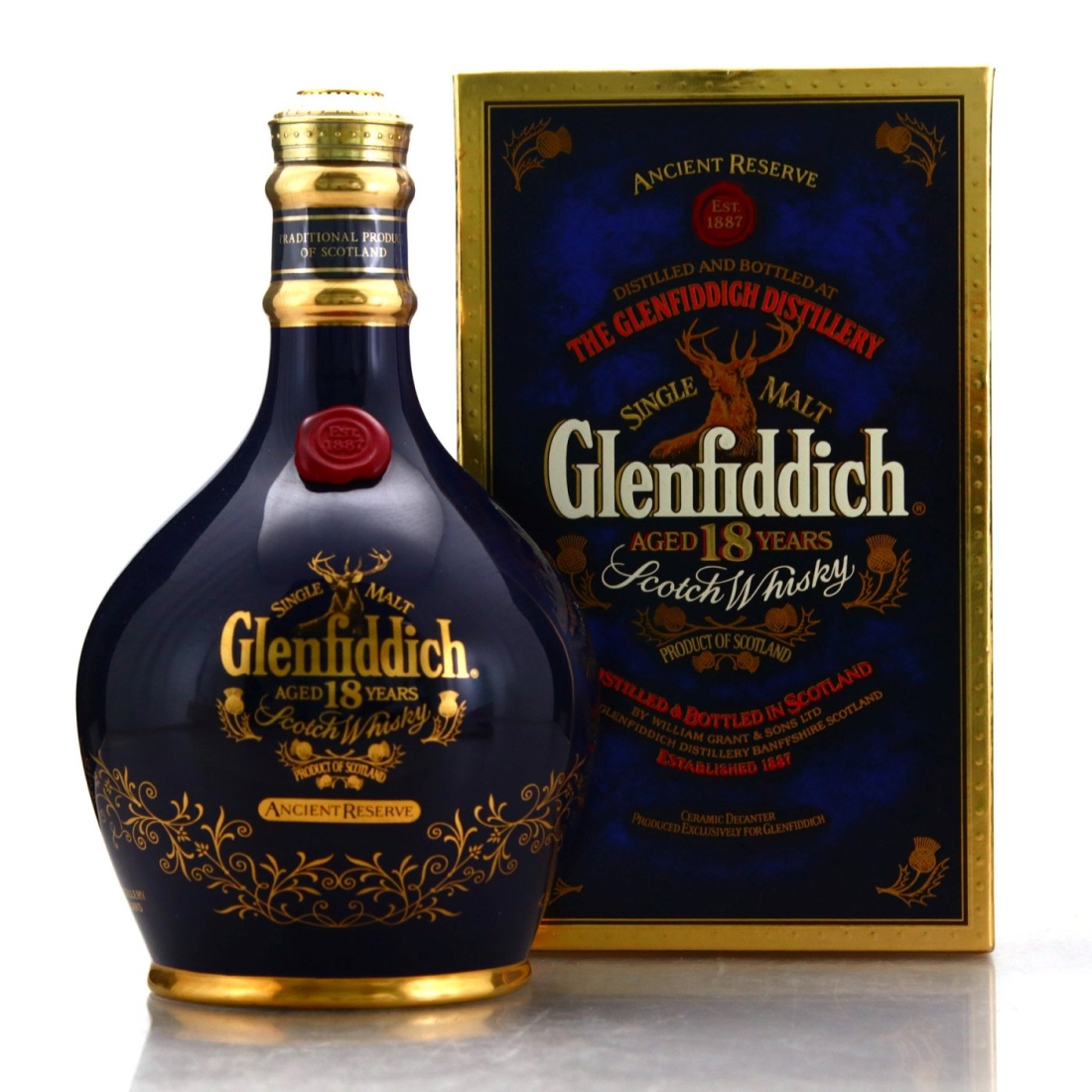  Glenfiddich 18 Year Old Ancient Reserve Decanter pre-2007
