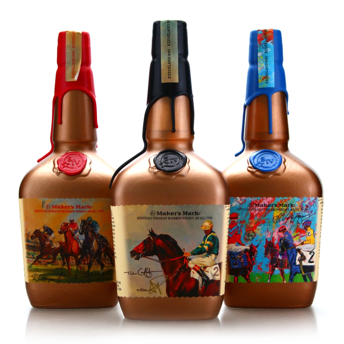 Maker's Mark Keeneland 2023 Kentucky Straight Bourbon 3 x 1 Litre /  LexArts