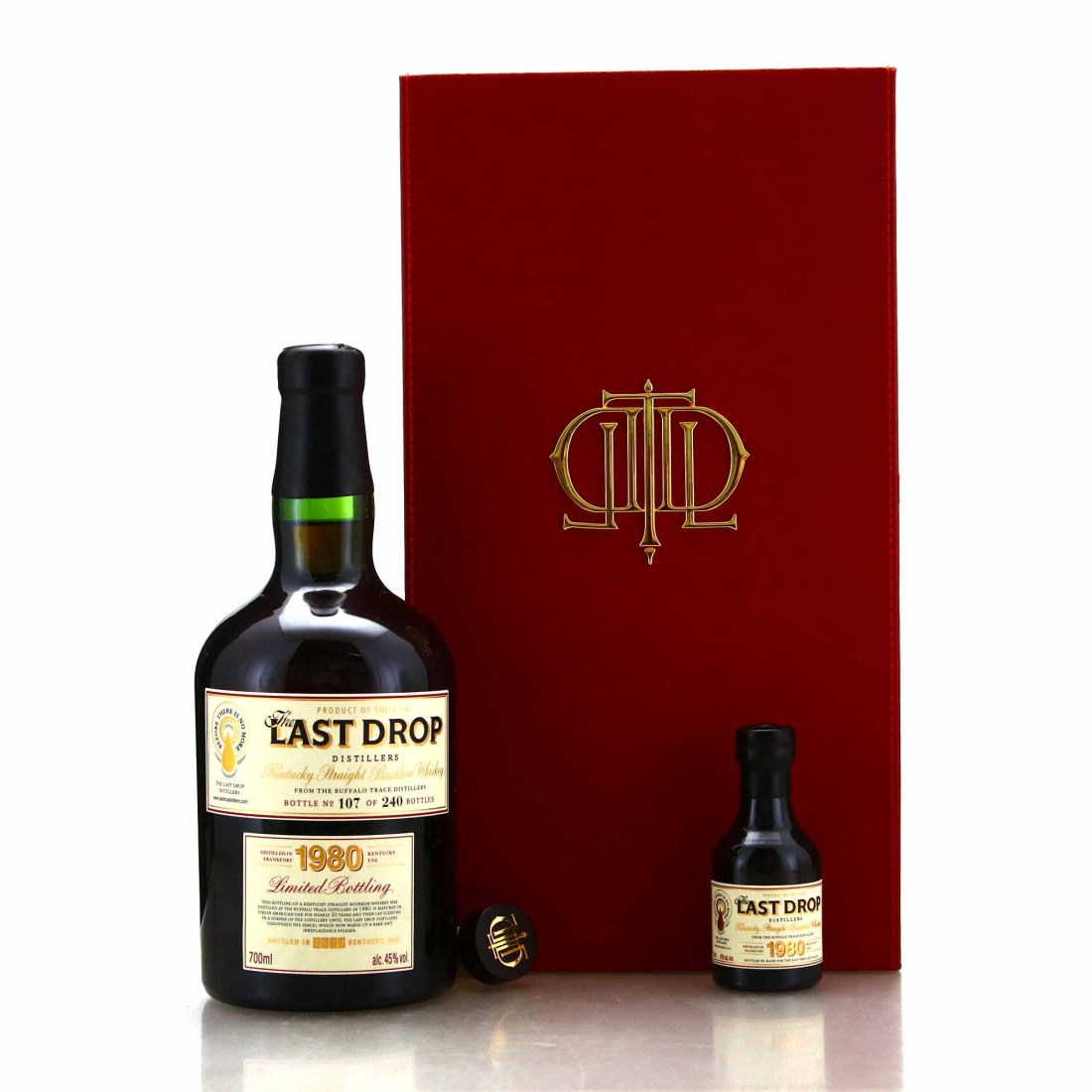 The Last Drop 1980 Buffalo Trace Kentucky Straight Whiskey 70cl / with Miniature 5cl