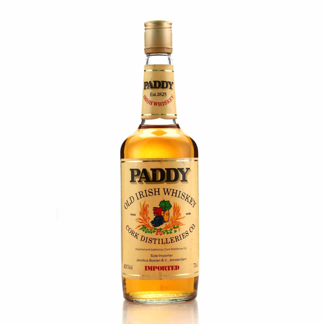 Paddy Old Irish Whiskey 1970s-80s