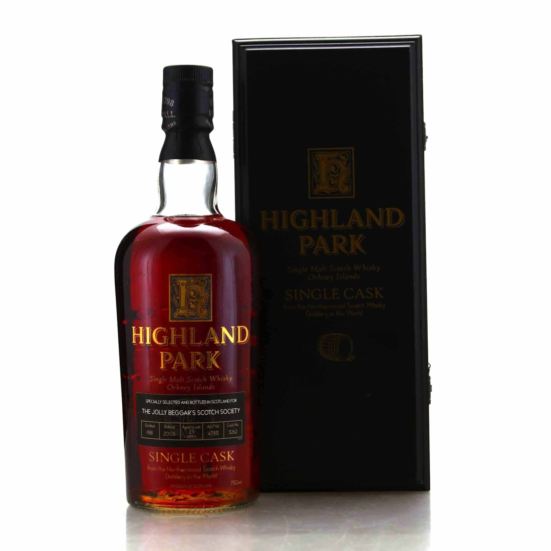 Highland Park 1981 Single Cask 25 Year Old #3262 75cl / Jolly Beggar's