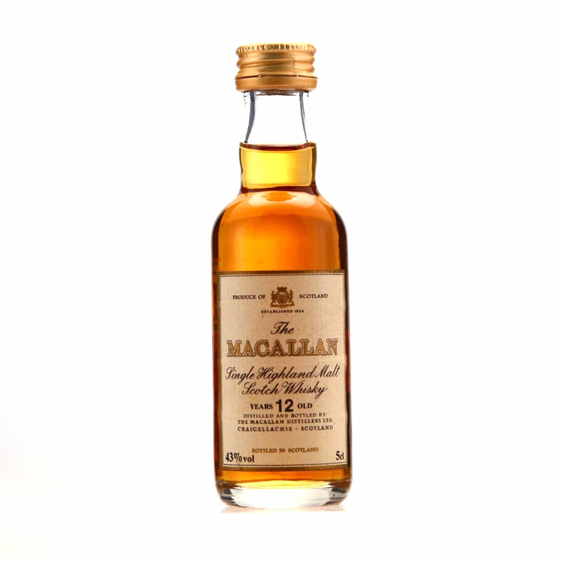 Macallan 12 Year Old British Aerospace / BAE Jetstream Miniature