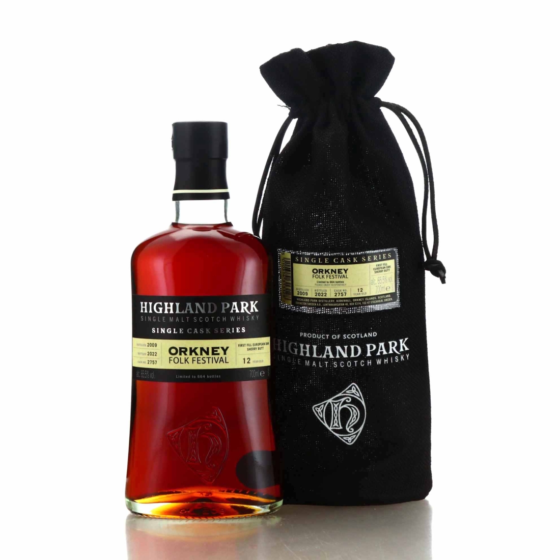 Highland Park 2009 Single Sherry Cask 12 Year Old #2757 / Orkney Folk Festival