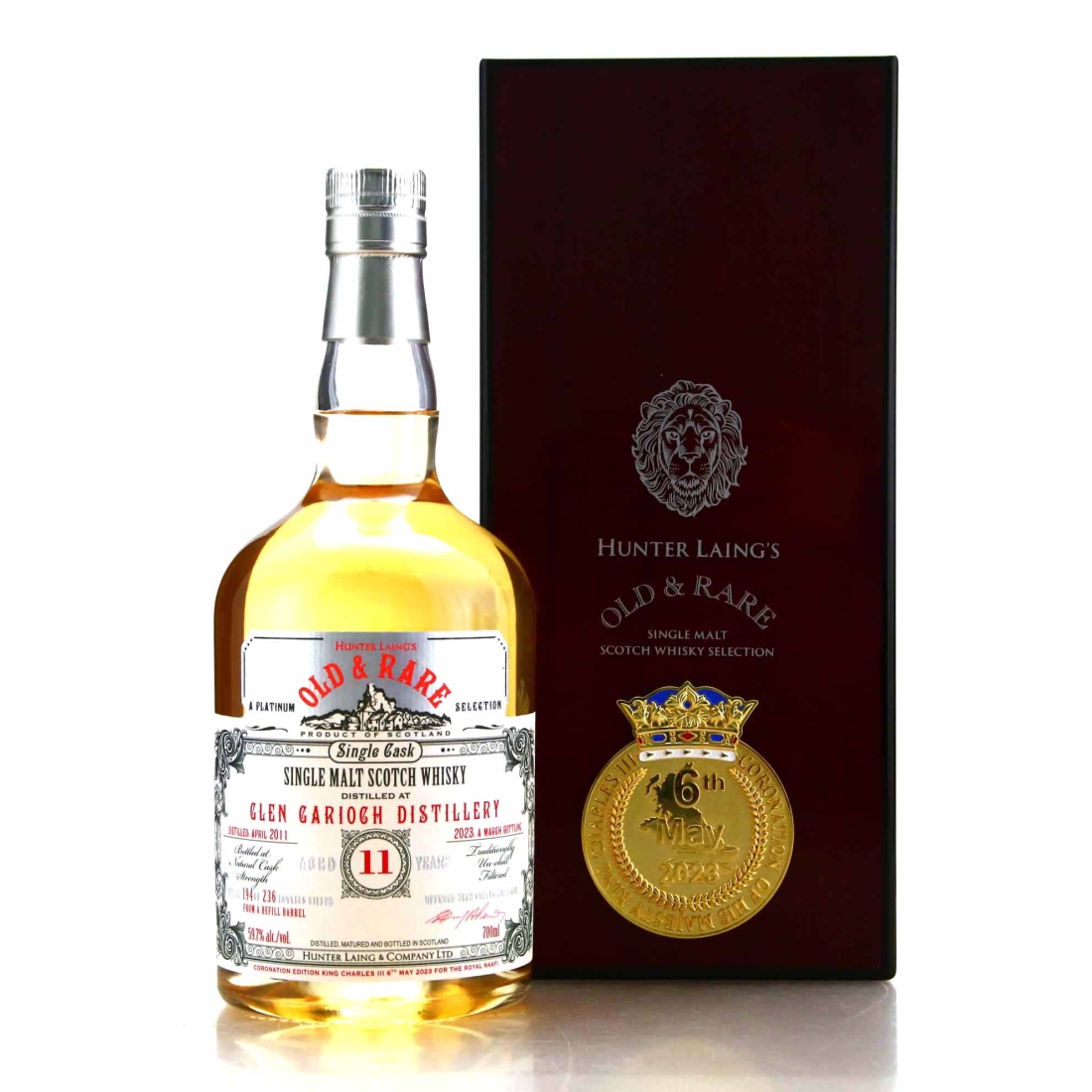 Glen Garioch 2011 Hunter Laing 11 Year Old / Old and Rare - Coronation of King Charles III