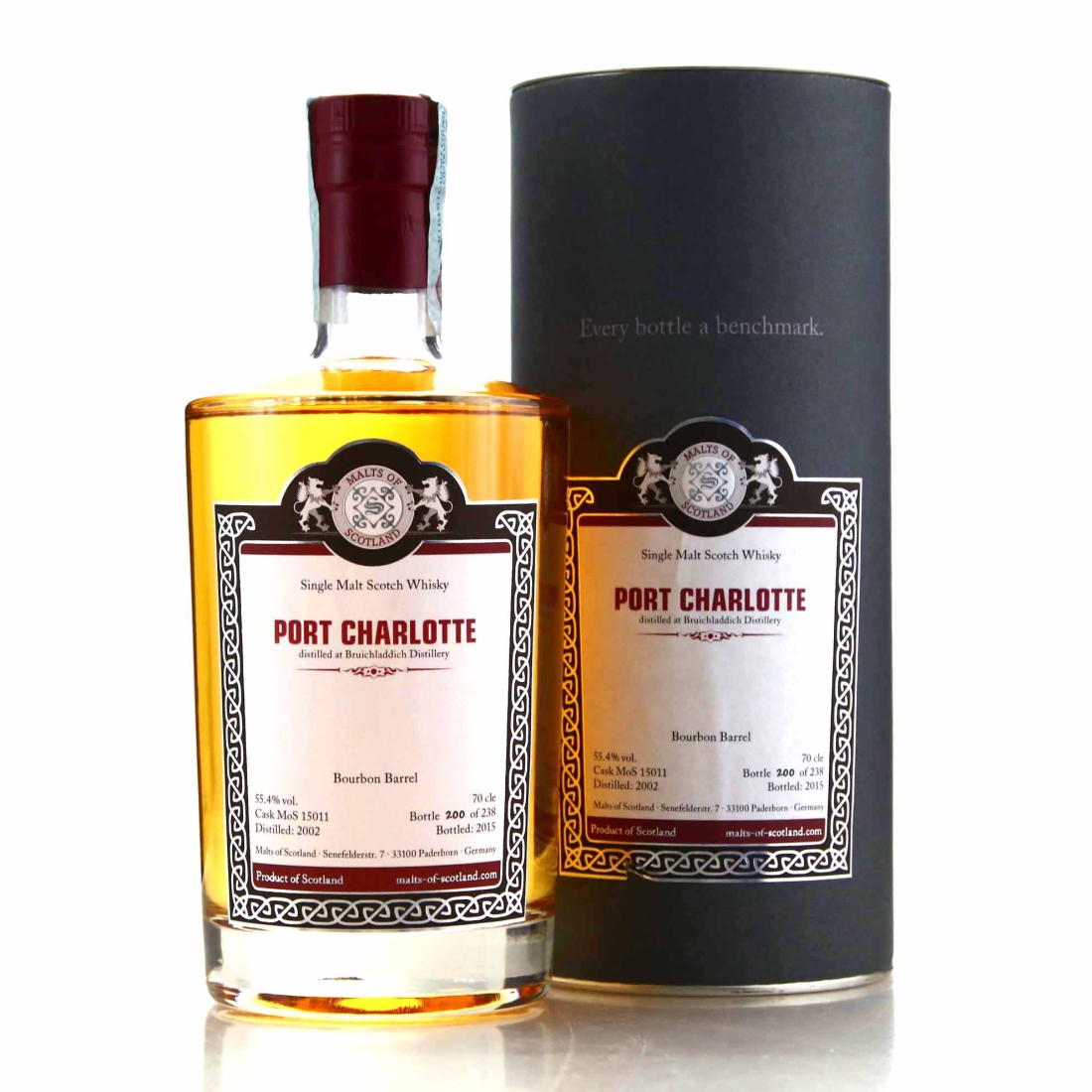 Port Charlotte 2002 Malts of Scotland Bourbon Barrel