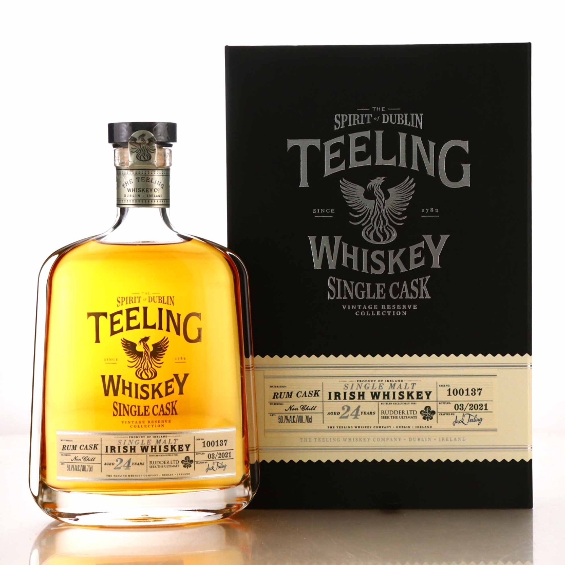 Teeling Whiskey 24 Year Old Single Rum Cask #100137 / Rudder Ltd