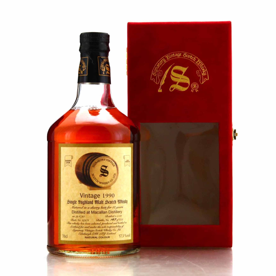 Macallan 1990 Signatory Vintage 12 Year Old #11971