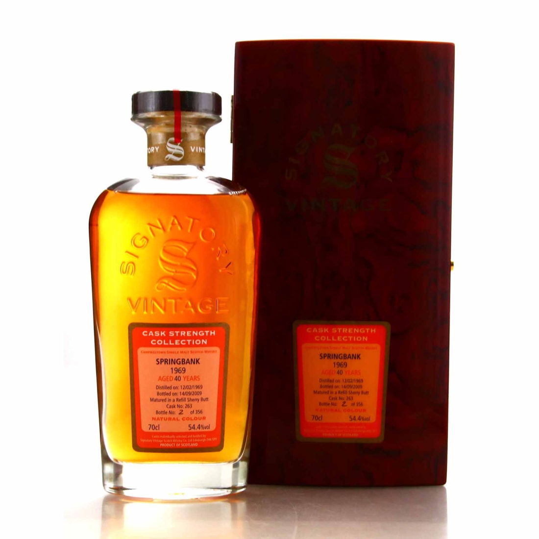 Springbank 1969 Signatory Vintage 40 Year Old Cask Strength / Bottle No.2