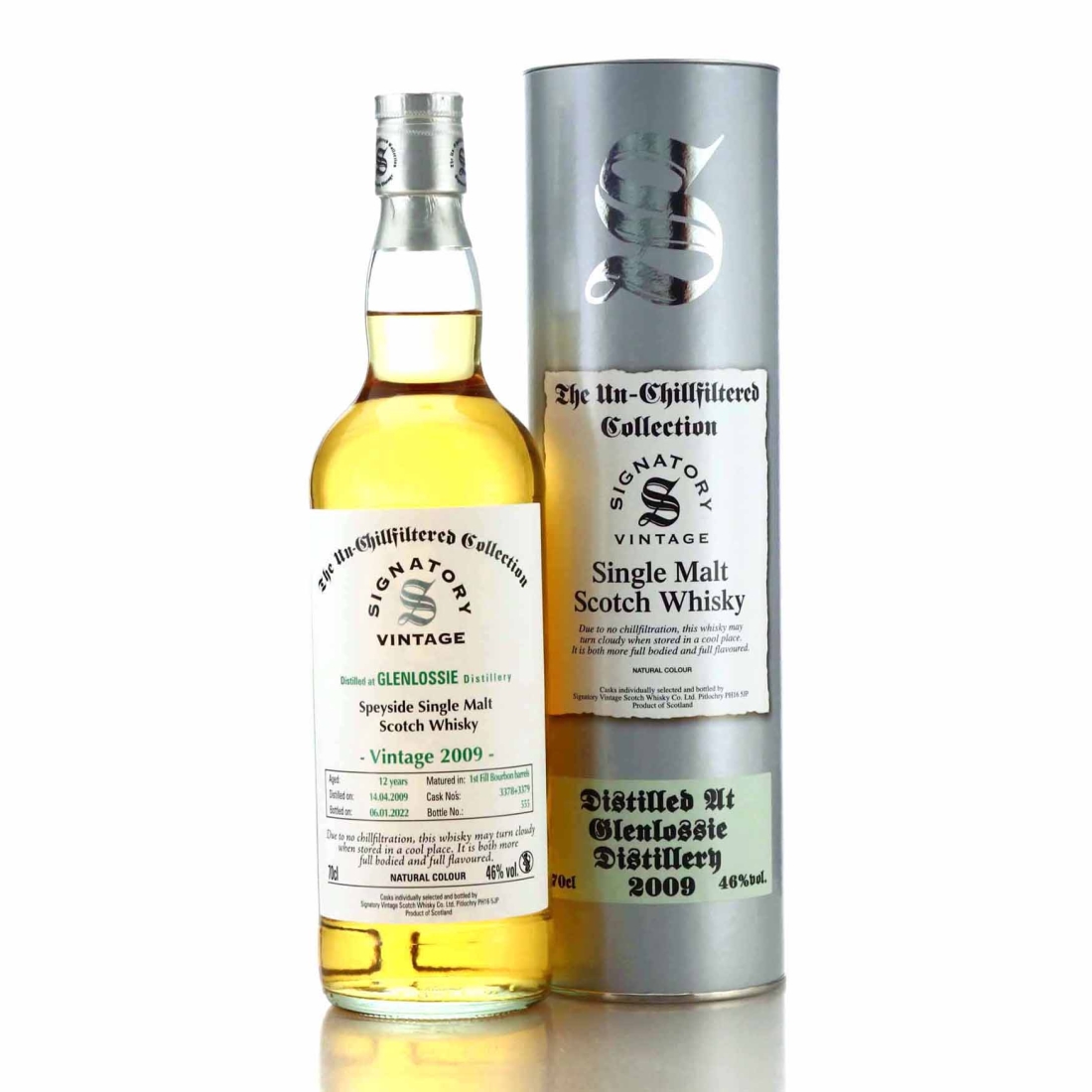Glenlossie 2009 Signatory Vintage 12 Year Old