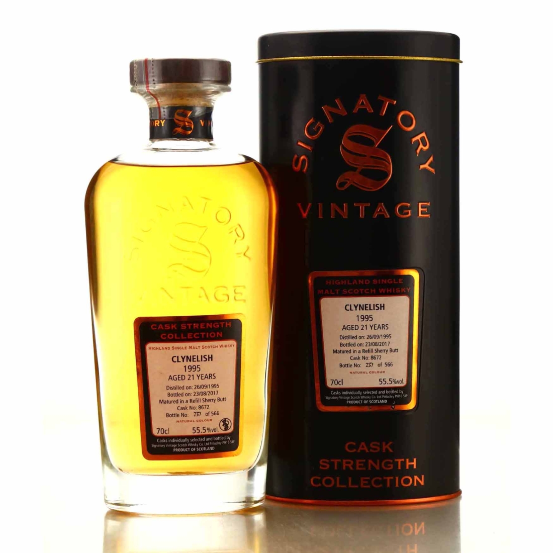 Clynelish 1995 Signatory Vintage 21 Year Old Cask Strength #8672