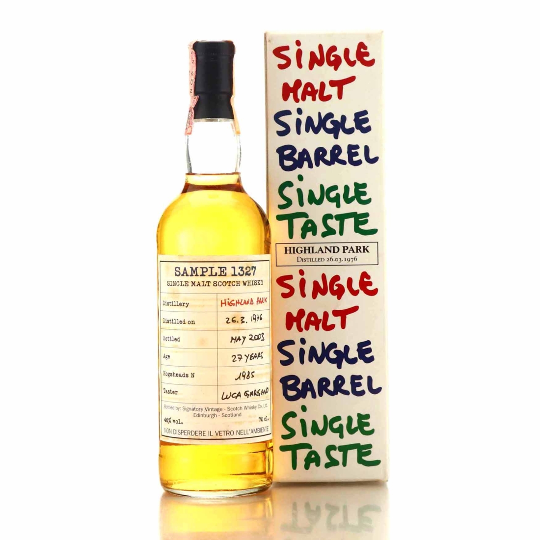 Highland Park 1985 Velier 27 Year Old / Sample 1327
