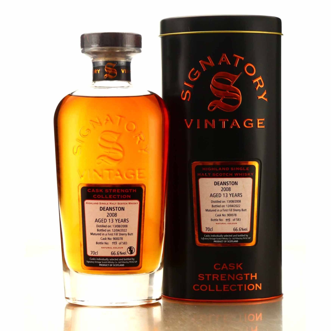 Deanston 2008 Signatory Vintage 13 Year Old Cask Strength