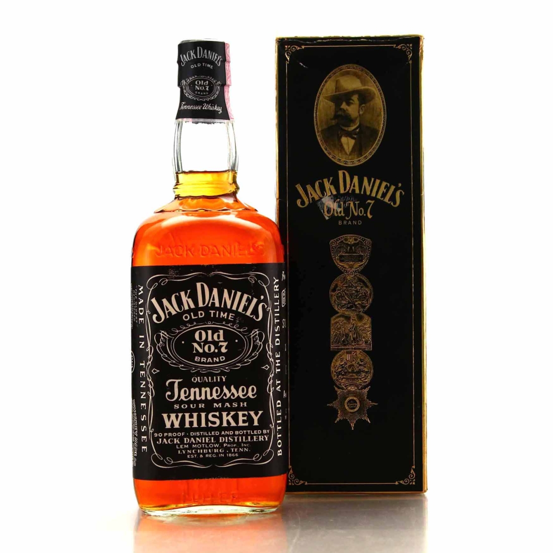 Jack Daniel's Old No.7 90 Proof 1 Litre 1986 / Duty Free