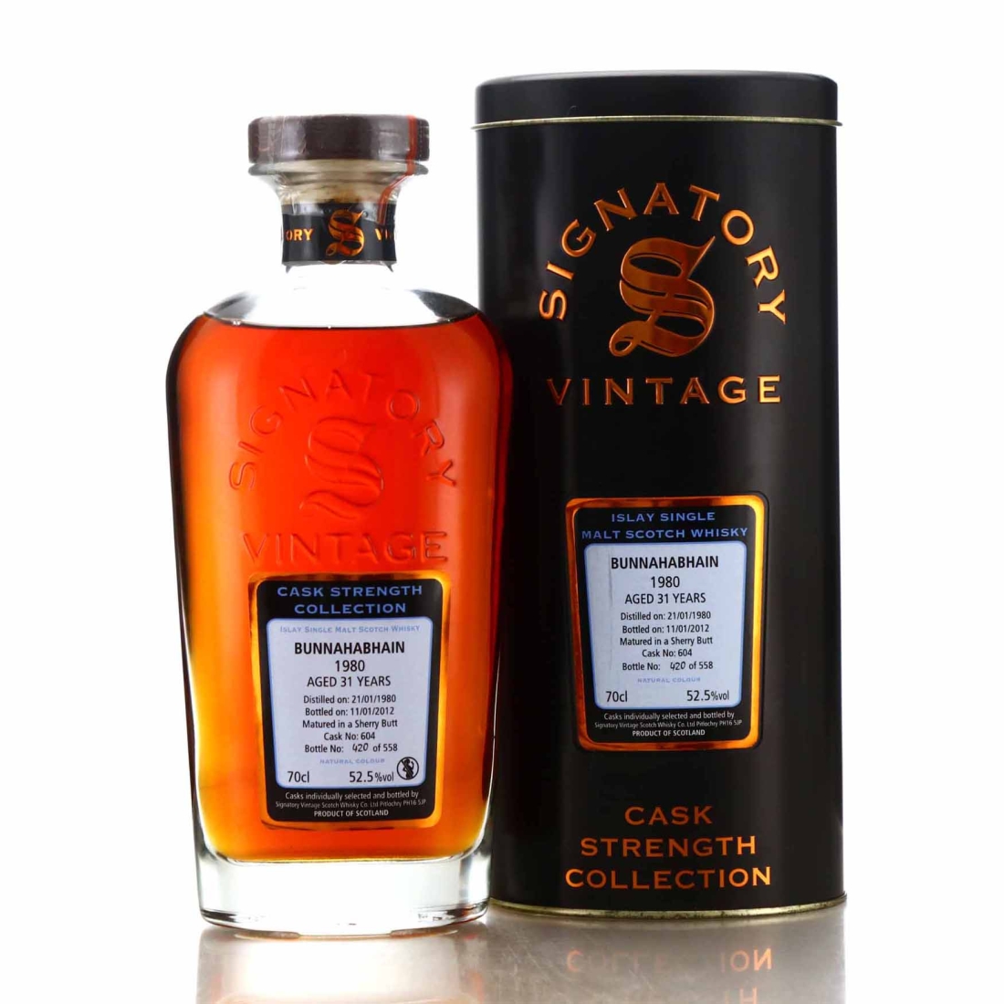 Bunnahabhain 1980 Signatory Vintage 31 Year Old Cask Strength