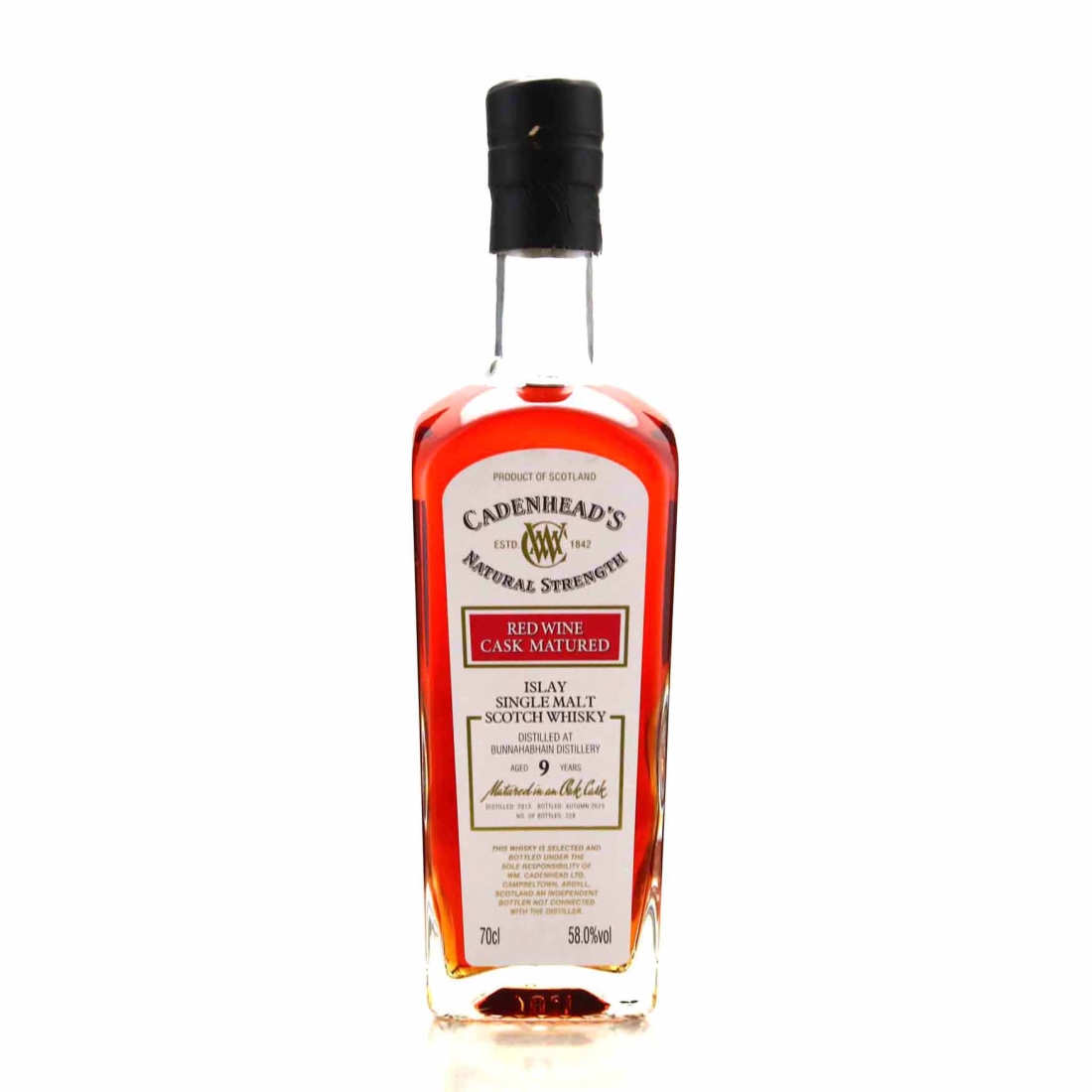 Bunnahabhain 2013 Cadenhead's 9 Year Old Red WIne Cask