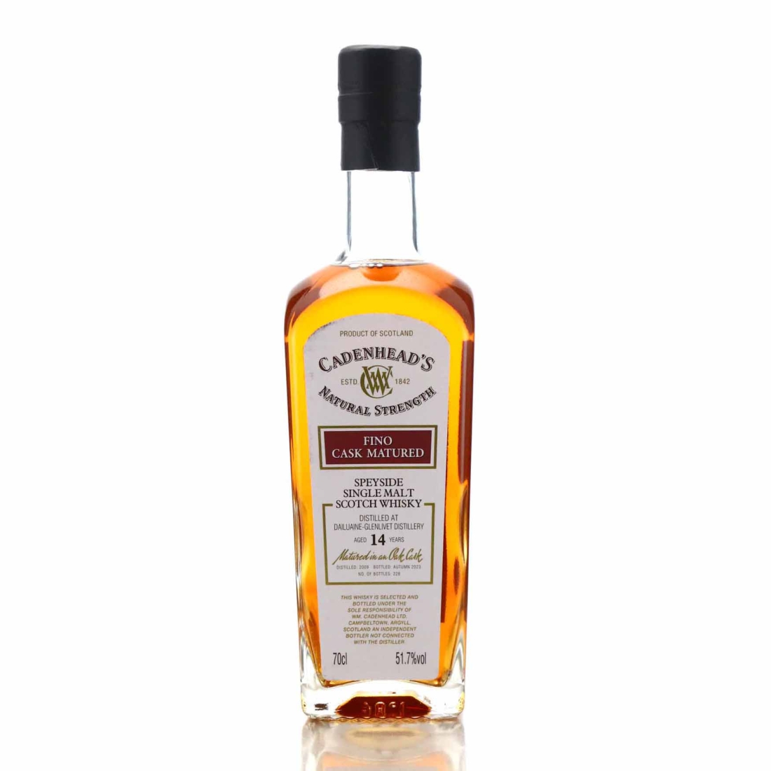 Dailuaine 2009 Cadenhead's 14 Year Old Fino Cask