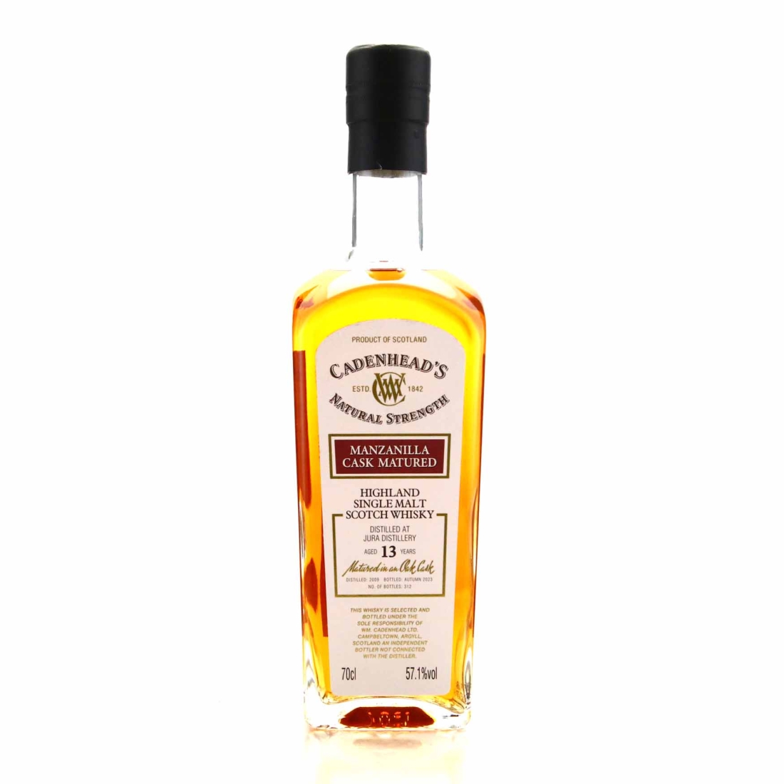 Jura 2009 Cadenhead's 13 Year Old Manzanilla Cask