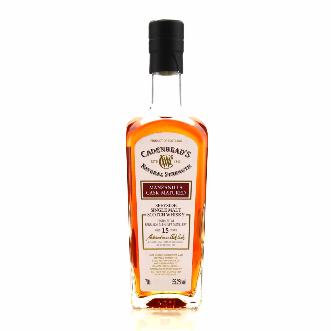 Benriach 2008 Cadenhead's 15 Year Old Manzanilla Cask