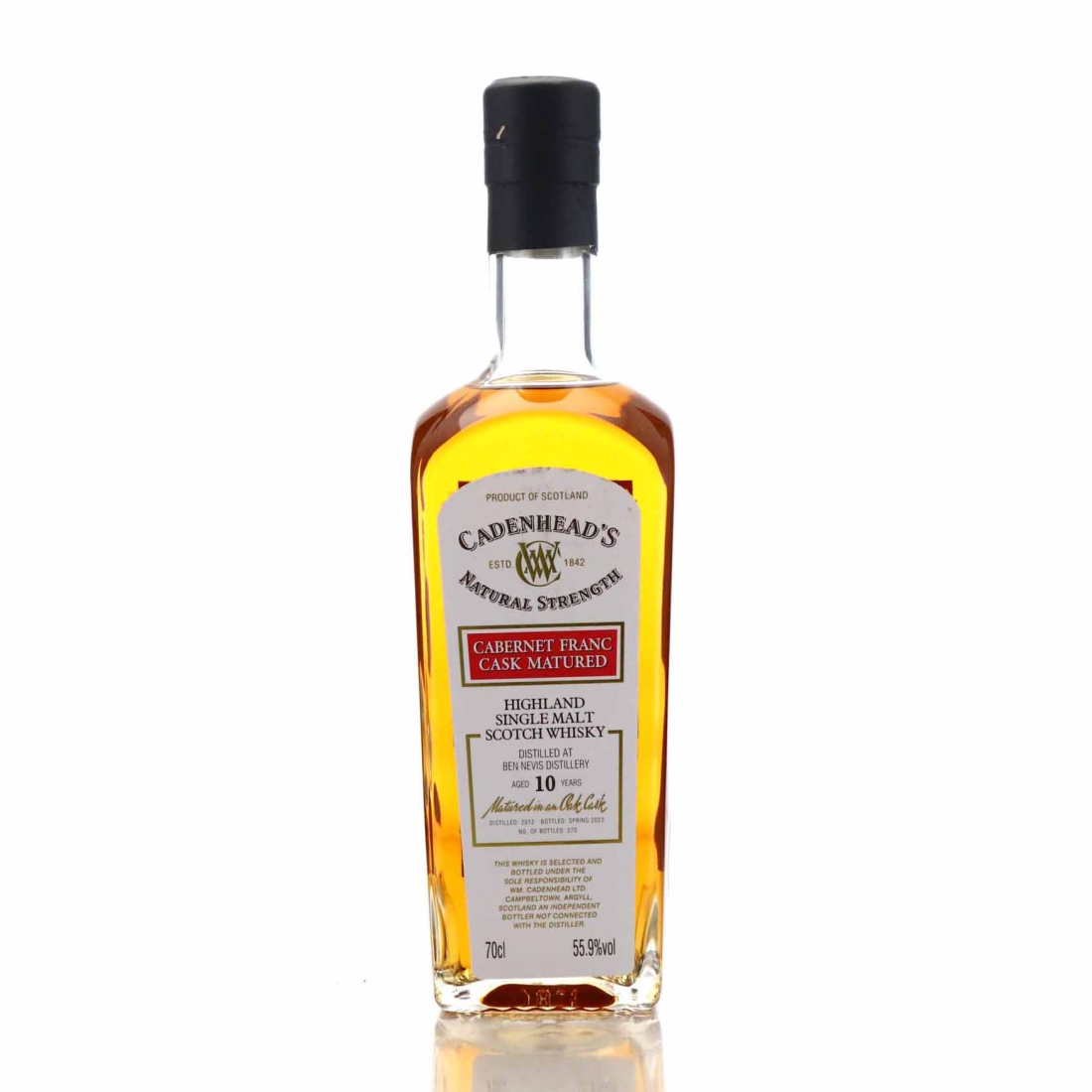 Ben Nevis 2012 Cadenhead's 10 Year Old Cabernet Franc Cask