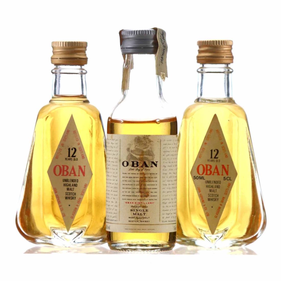 Oban Single Malt Miniature x 3