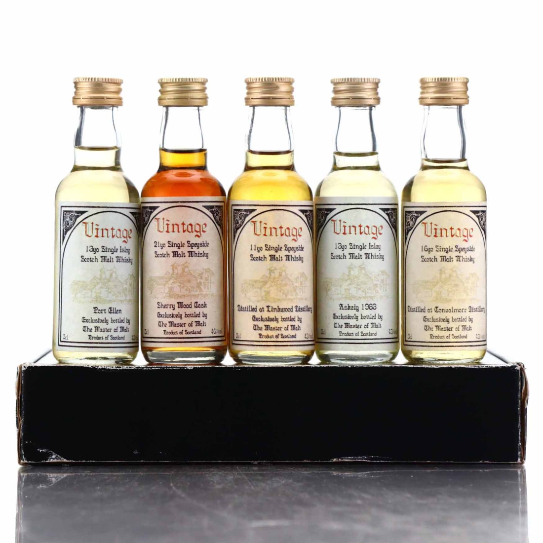Master of Malt Miniatures x 5 / includes Port Ellen