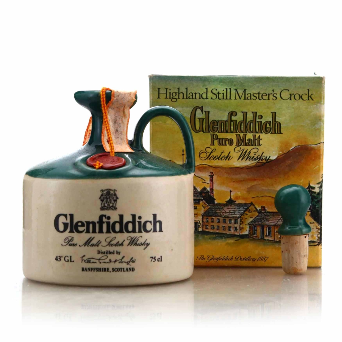 Glenfiddich Highland Still Master's Crock Decanter 1980s / Italian Import