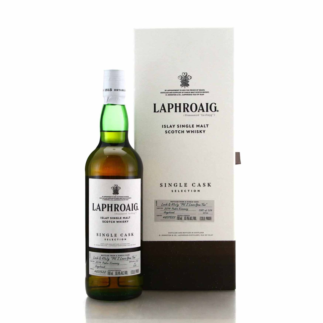 Laphroaig 2014 Single 'PX Cask #807522 / Loch & K(e)y \"PX I Love You Too\"