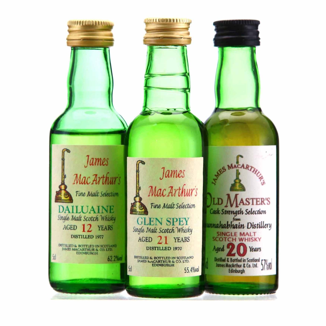 James MacArthur Cask Strength Miniature x 3