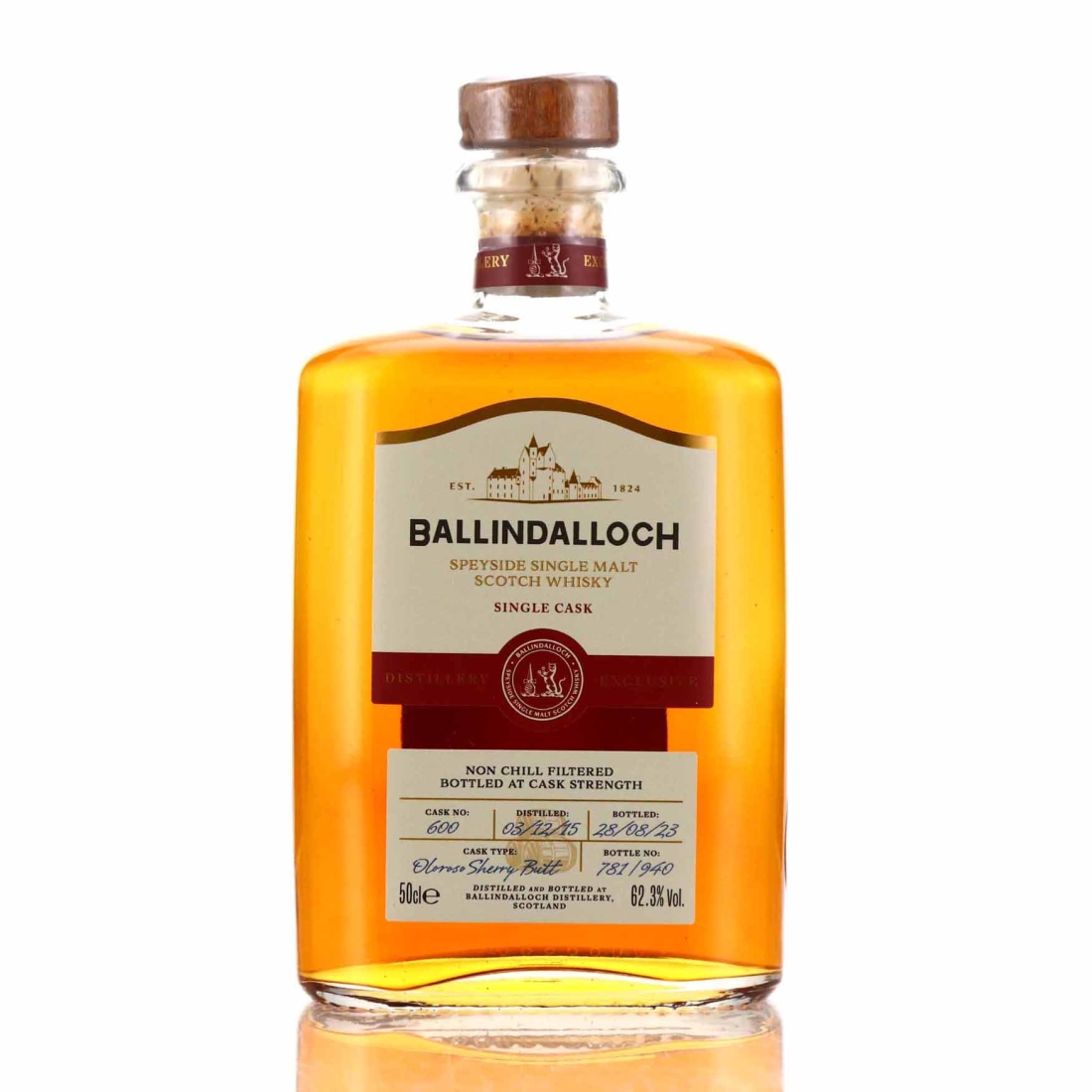 Ballindalloch 2015 Single Sherry Cask #600 50cl / Distillery Shop