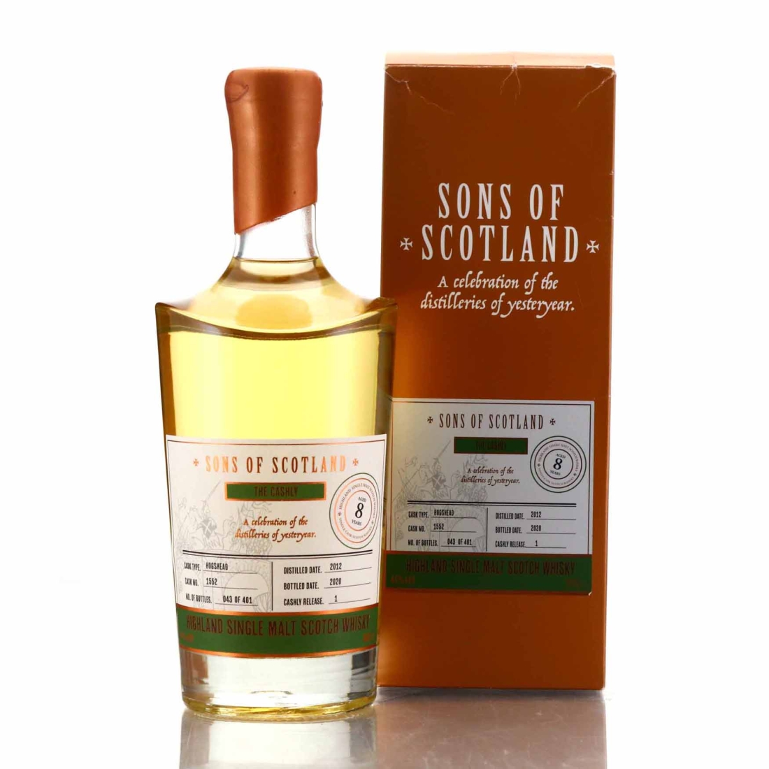 Highland Single Malt 2012 Sons of Scotland 8 Year Old / The Cashly
