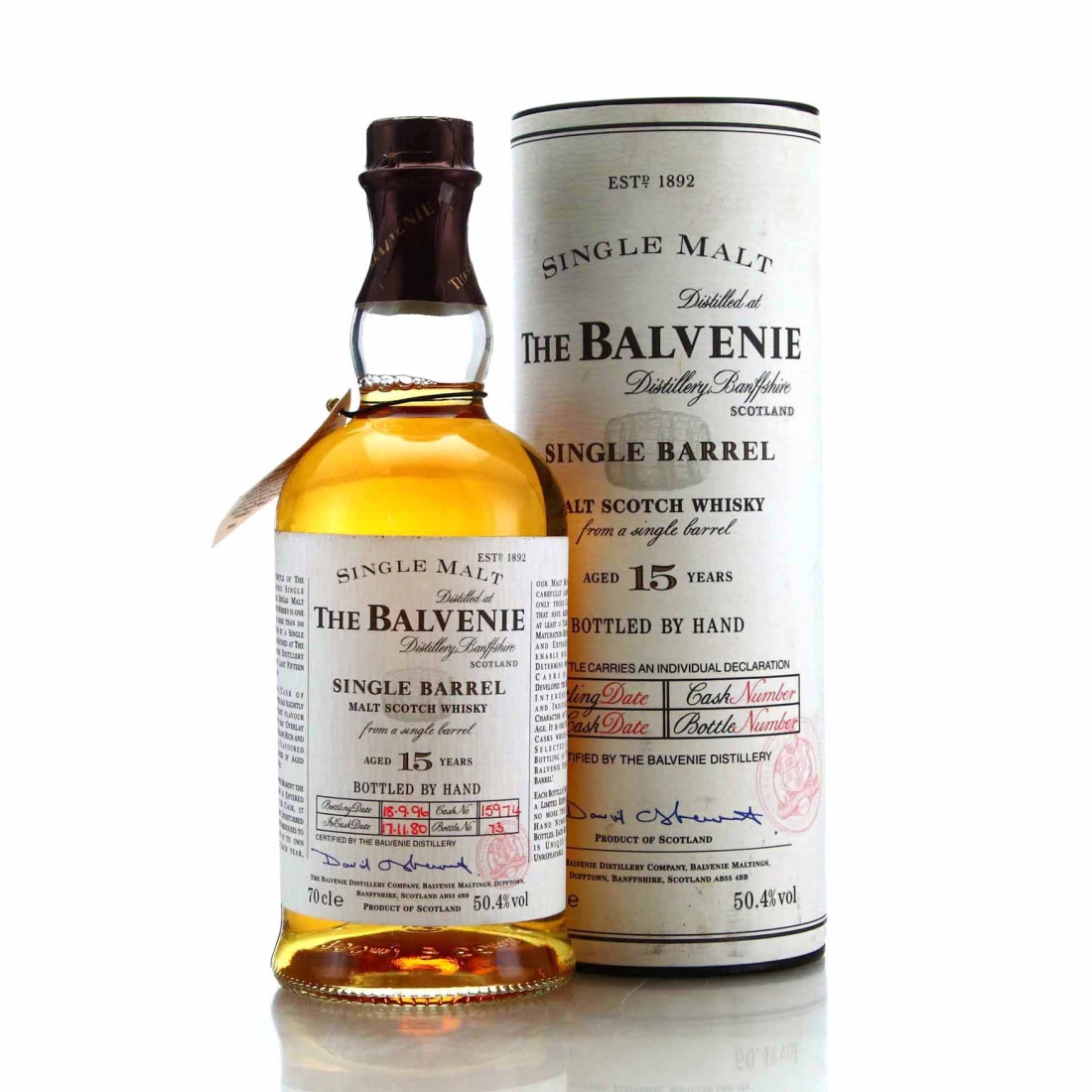 Balvenie 1980 Single Barrel 15 Year Old #15974