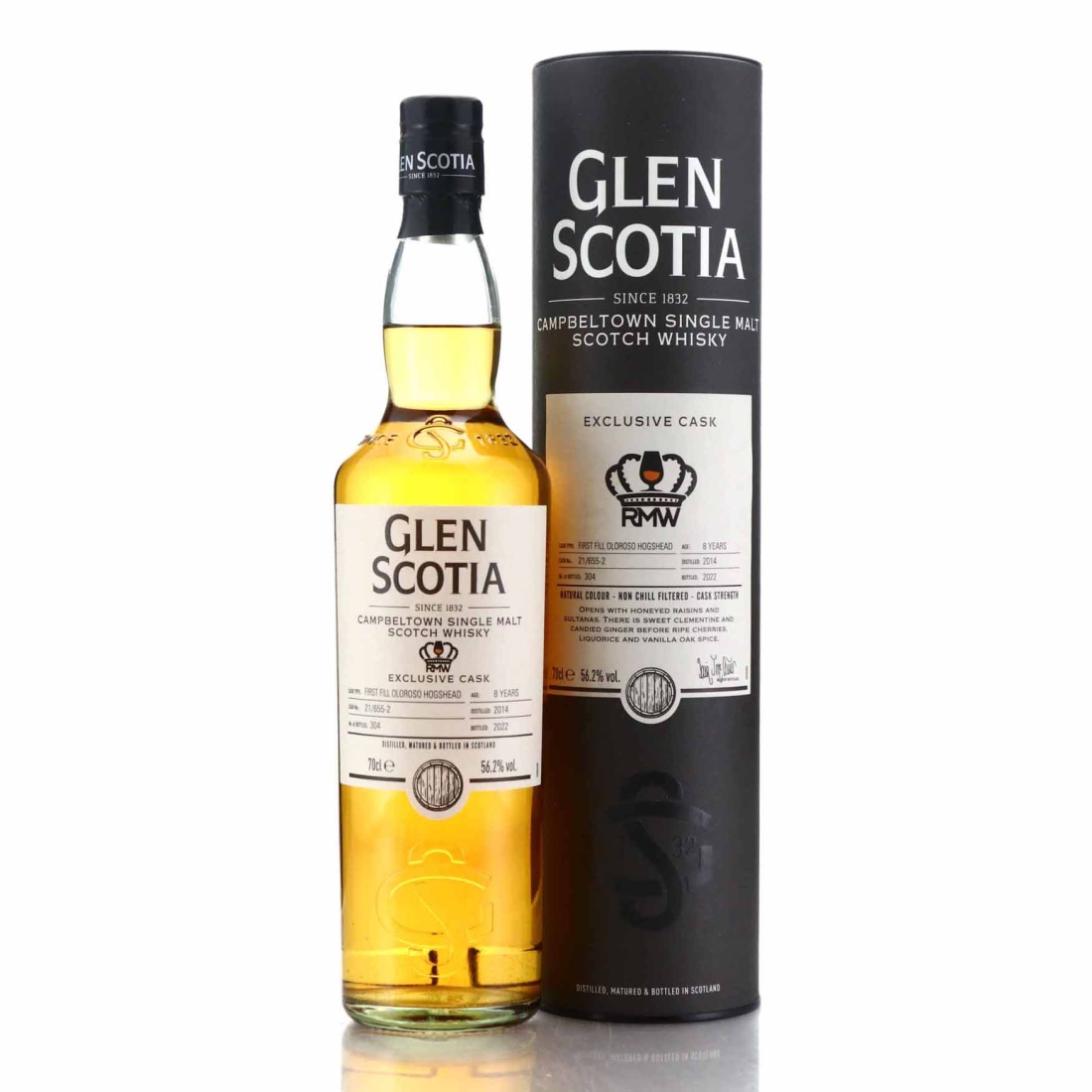Glen Scotia 2014 Single Oloroso Cask 8 Year Old #21/655-2 / RMW