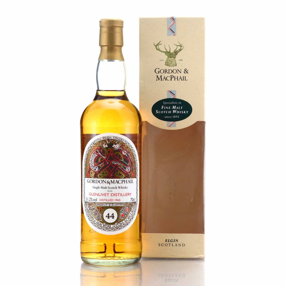 Glenlivet 1965 Gordon and MacPhail 44 Year Old 'Book of Kells' / Japan Import System