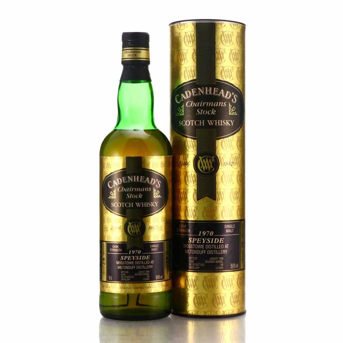 Mosstowie 1970 Cadenhead's 28 Year Old Chairman's Stock