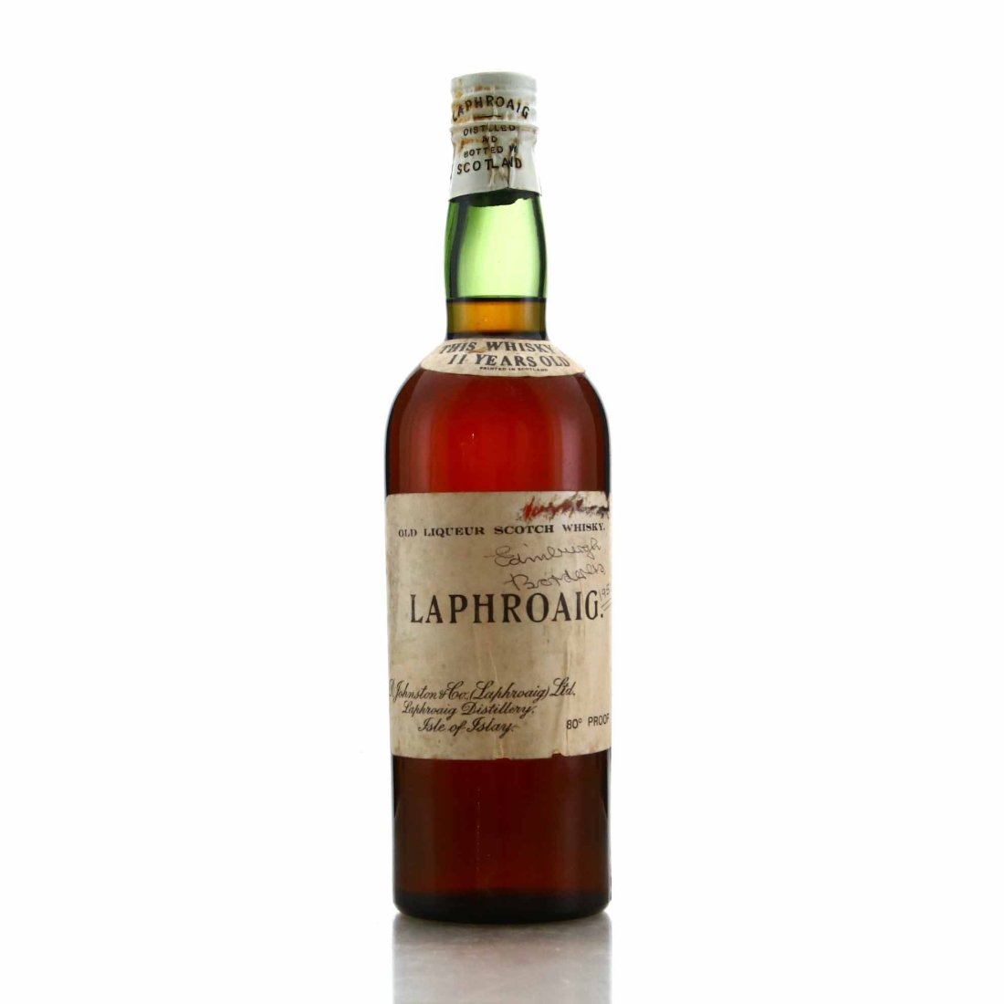 Image for Laphroaig 11 Year Old D Johnston and Co 1950s