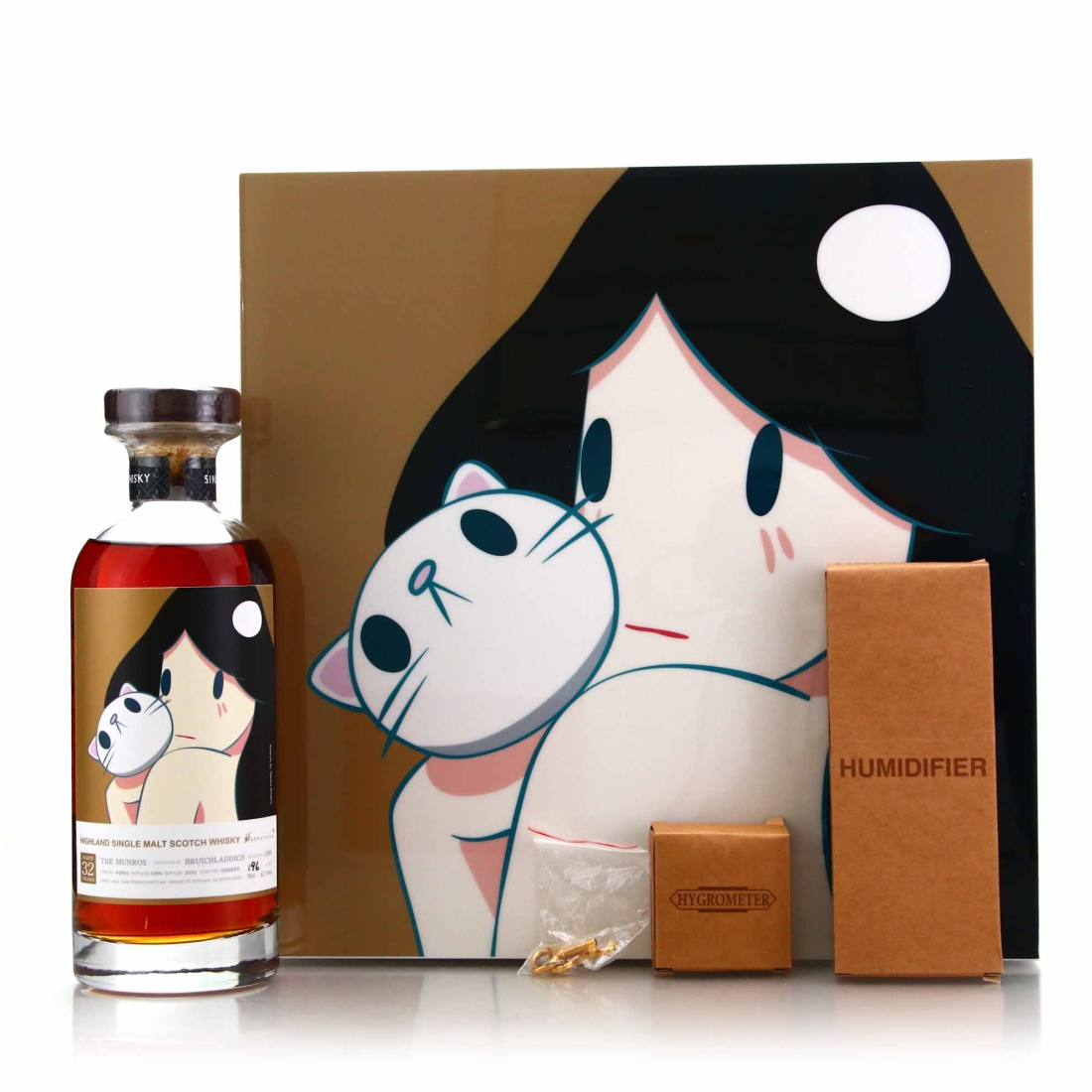 Bruichladdich 1990 The Munros 32 Year Old / Takeru Amano Cigar Humidor 